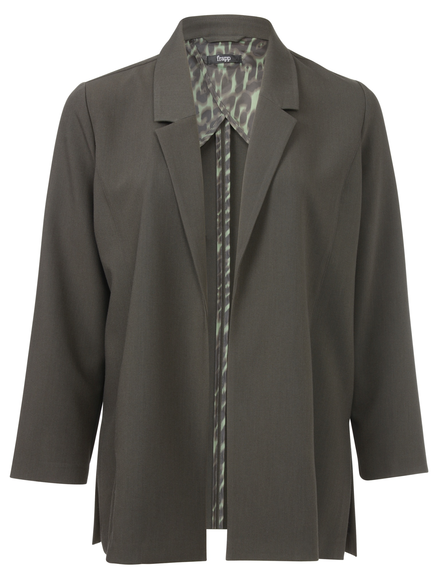 Damen Blazer Große Größen - Business Jacke Mit 3/4 Arm Elegant