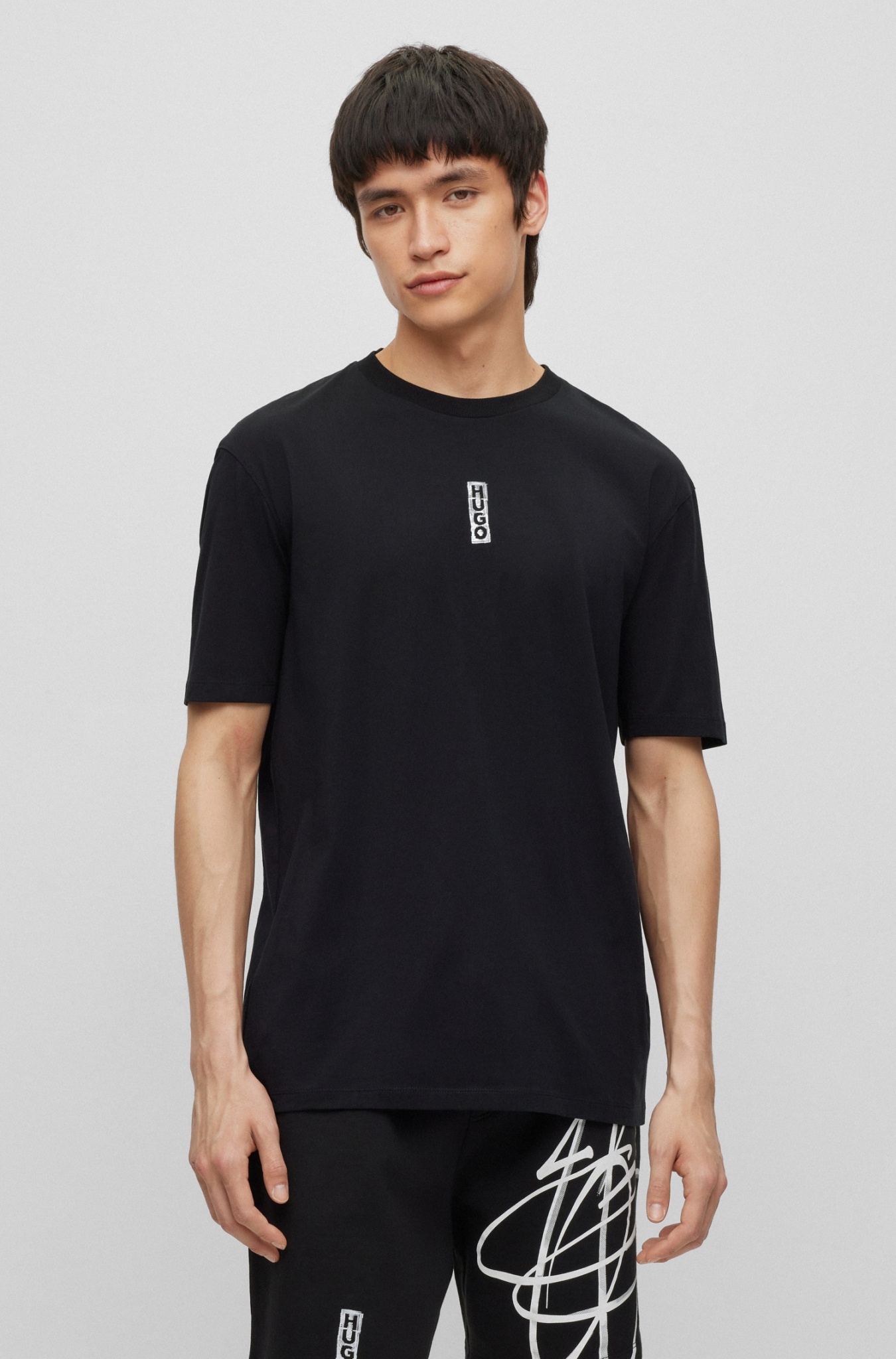 HUGO T-Shirt mit Logos im Marker-Stil 10705562 kaufen | WÖHRL