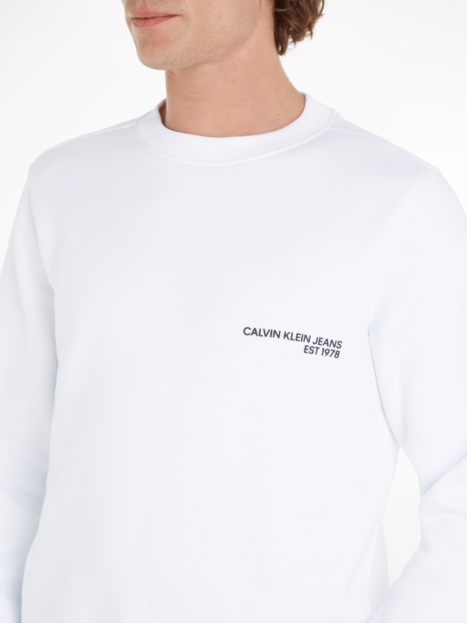 10728326 JEANS kaufen CALVIN | Spray-Print mit KLEIN Logo-Sweatshirt WÖHRL