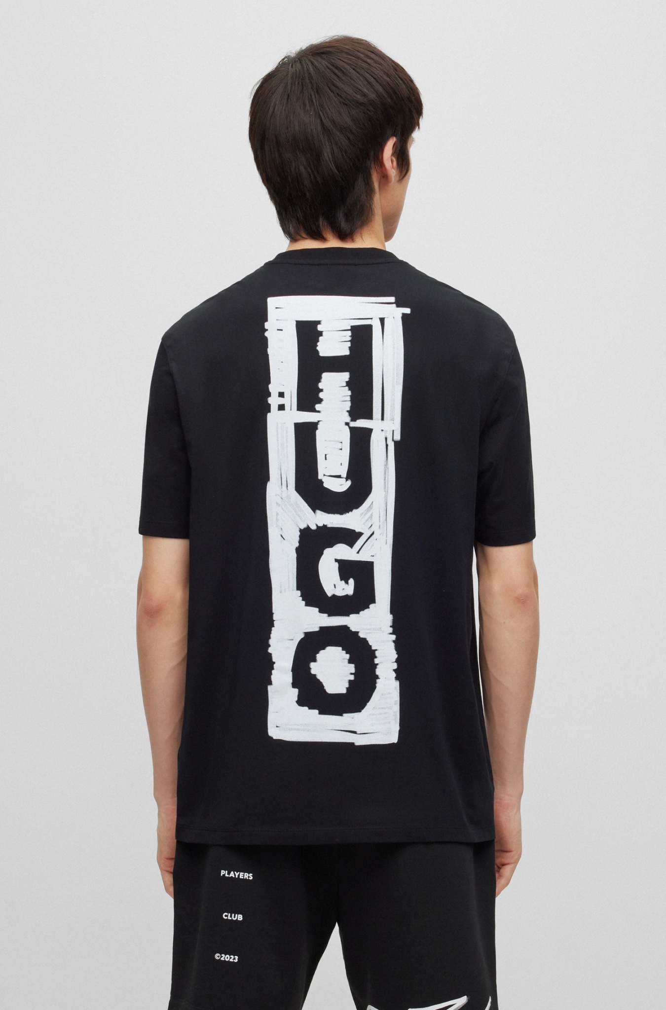 HUGO T-Shirt mit Logos im Marker-Stil 10705562 kaufen | WÖHRL | T-Shirts