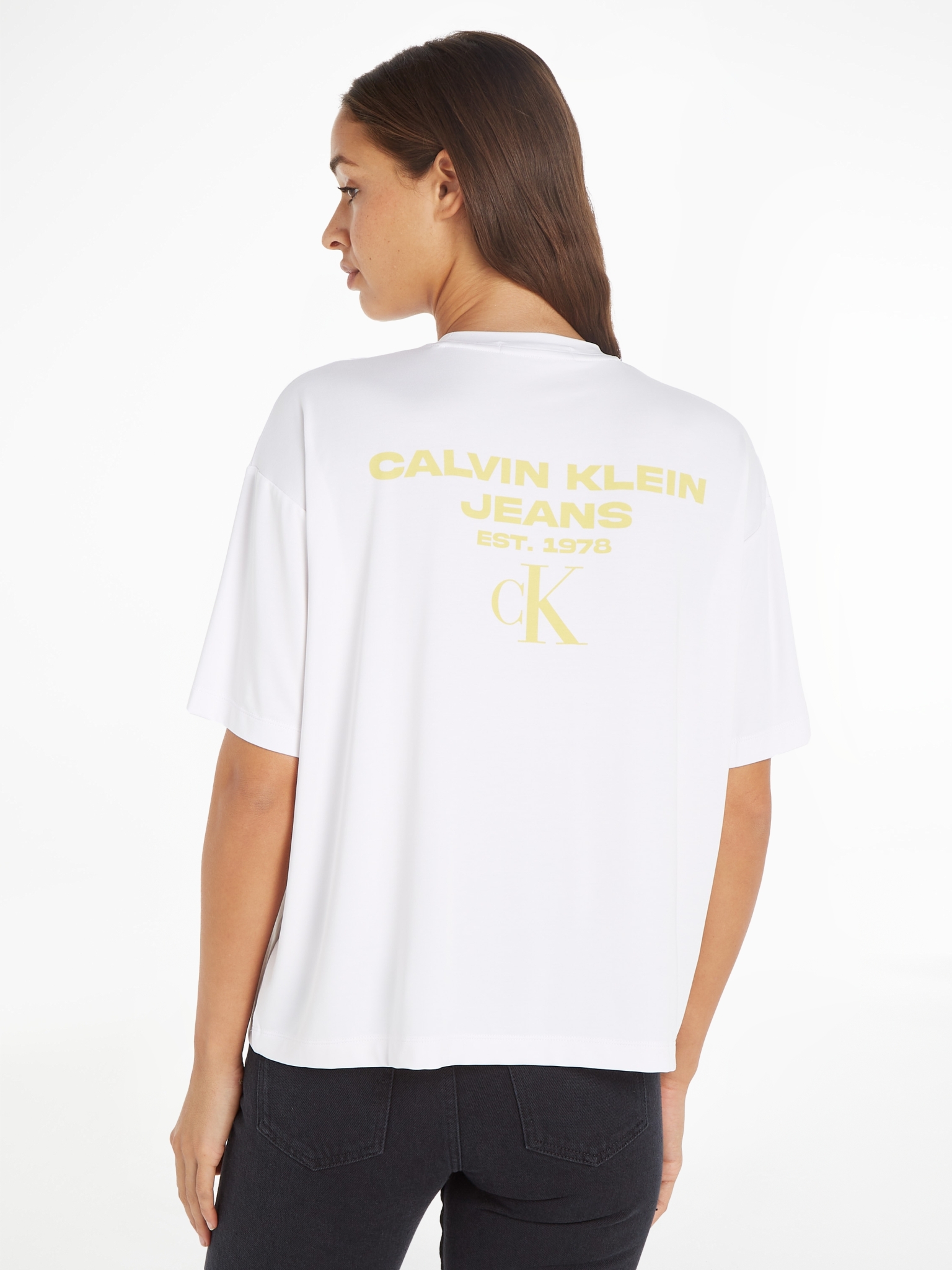 CALVIN KLEIN JEANS T-Shirt mit Print am Rücken 10704108