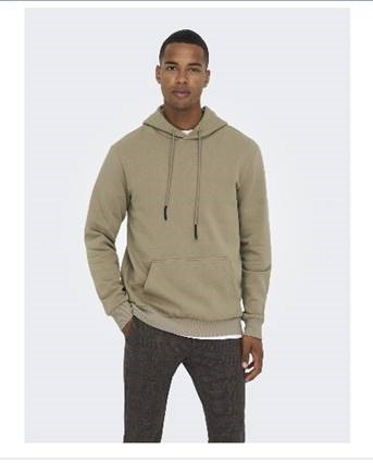 ONLY & SONS EINFARBIGER HOODIE 10638882