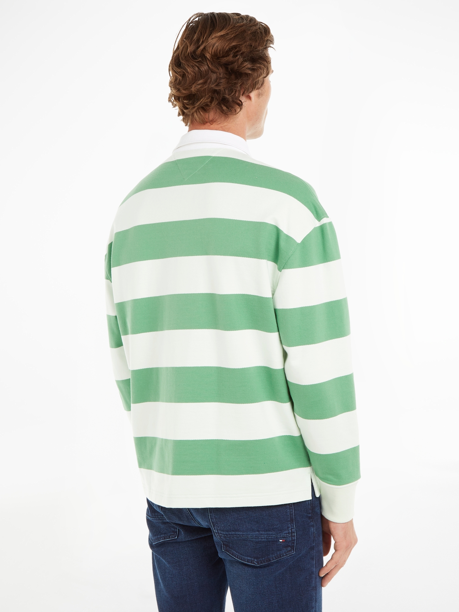 TOMMY JEANS Relaxed Fit gestreiftes Rugby-Shirt 10682553