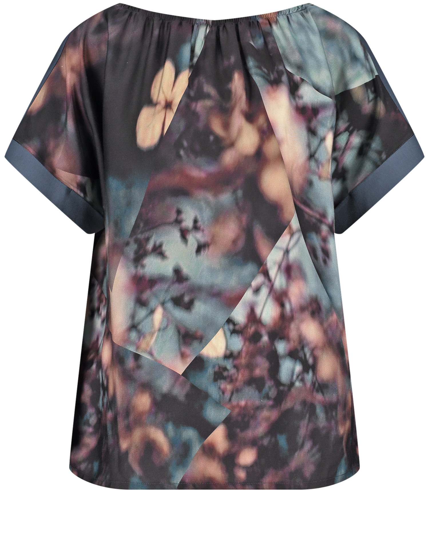 Gerry Weber T-shirt gris clair motif de fleur style d\u00e9contract\u00e9 Mode Hauts T-shirts 