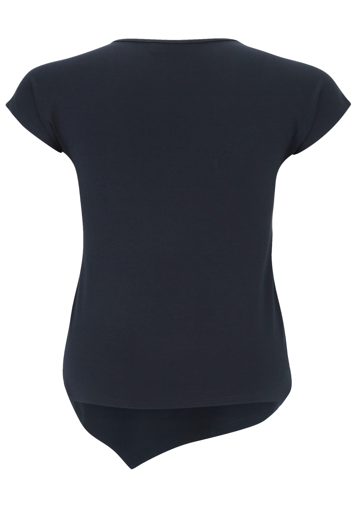 DORIS STREICH T-Shirt mit Grafik-Motiv, asymmetrischem Saum und Kurzarm 10705764
