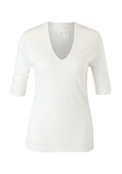 S.OLIVER BLACK LABEL T-Shirt mit V-Ausschnitt 10688967 kaufen | WÖHRL