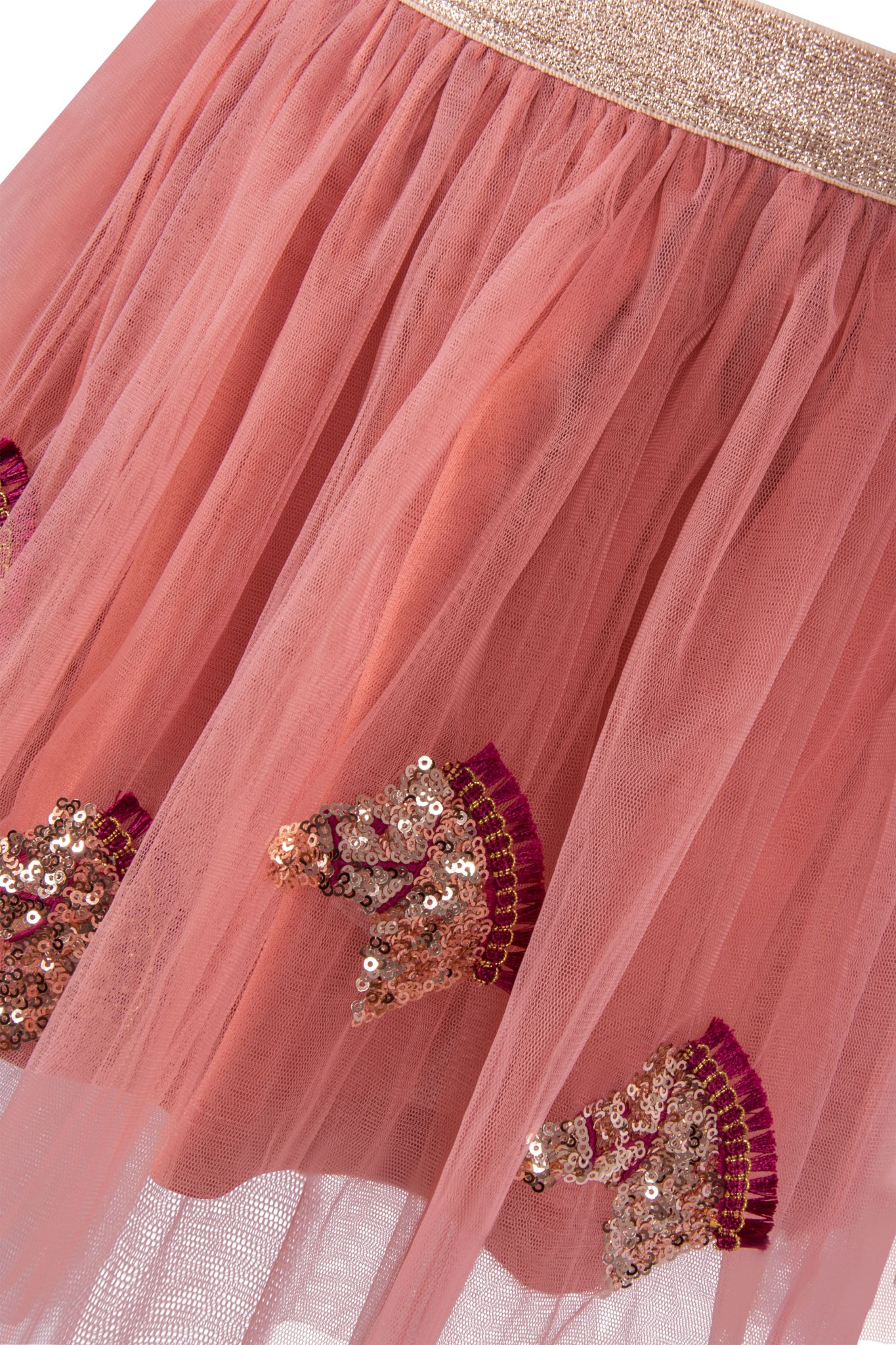 AYBUY Damen Tutu Rock - 3-lagiger Tüllrock Mit Pailletten Für Karneval Und Party