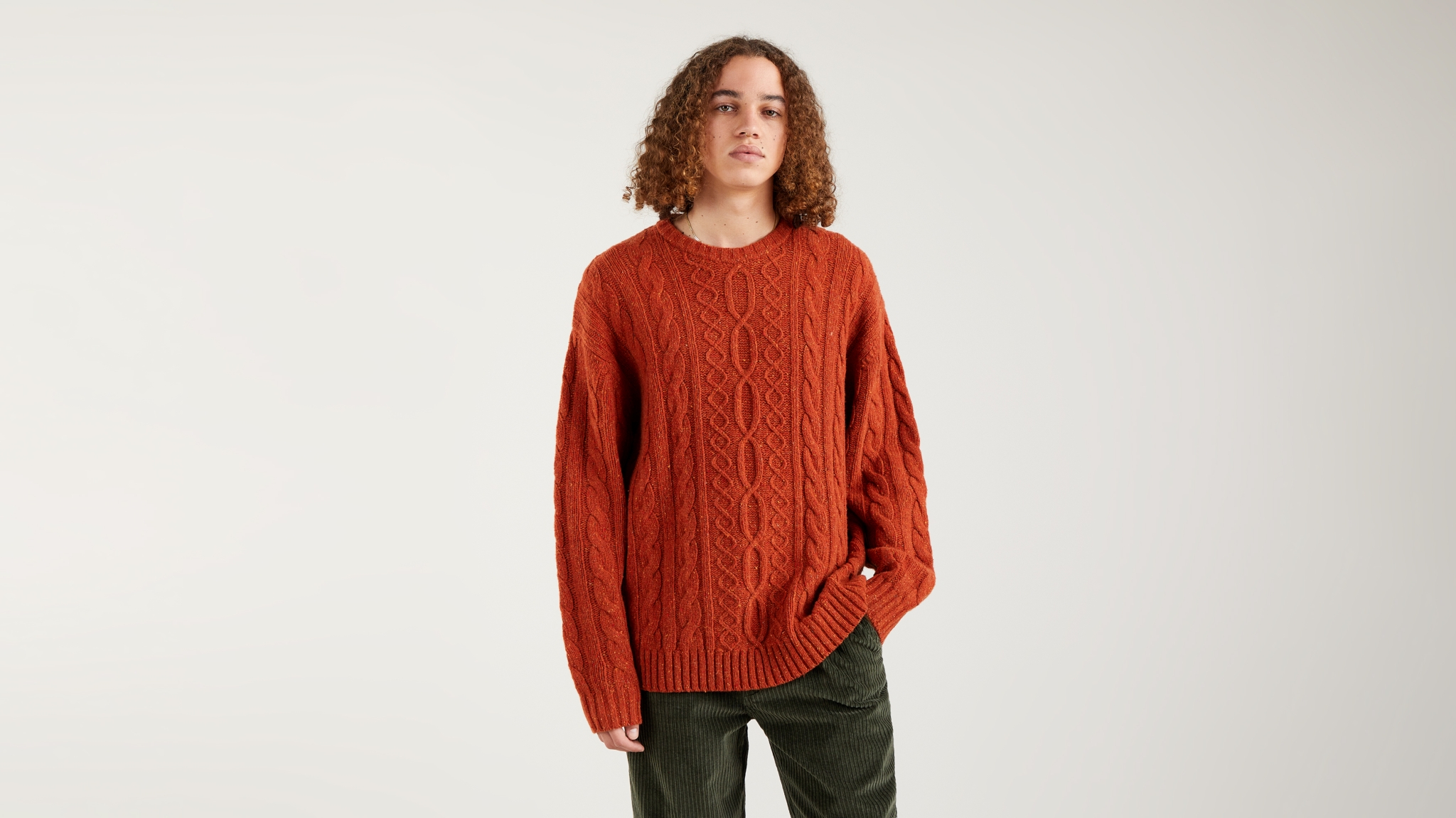 LEVI'S Stay Loose Cable Crewneck Sweater 10623563